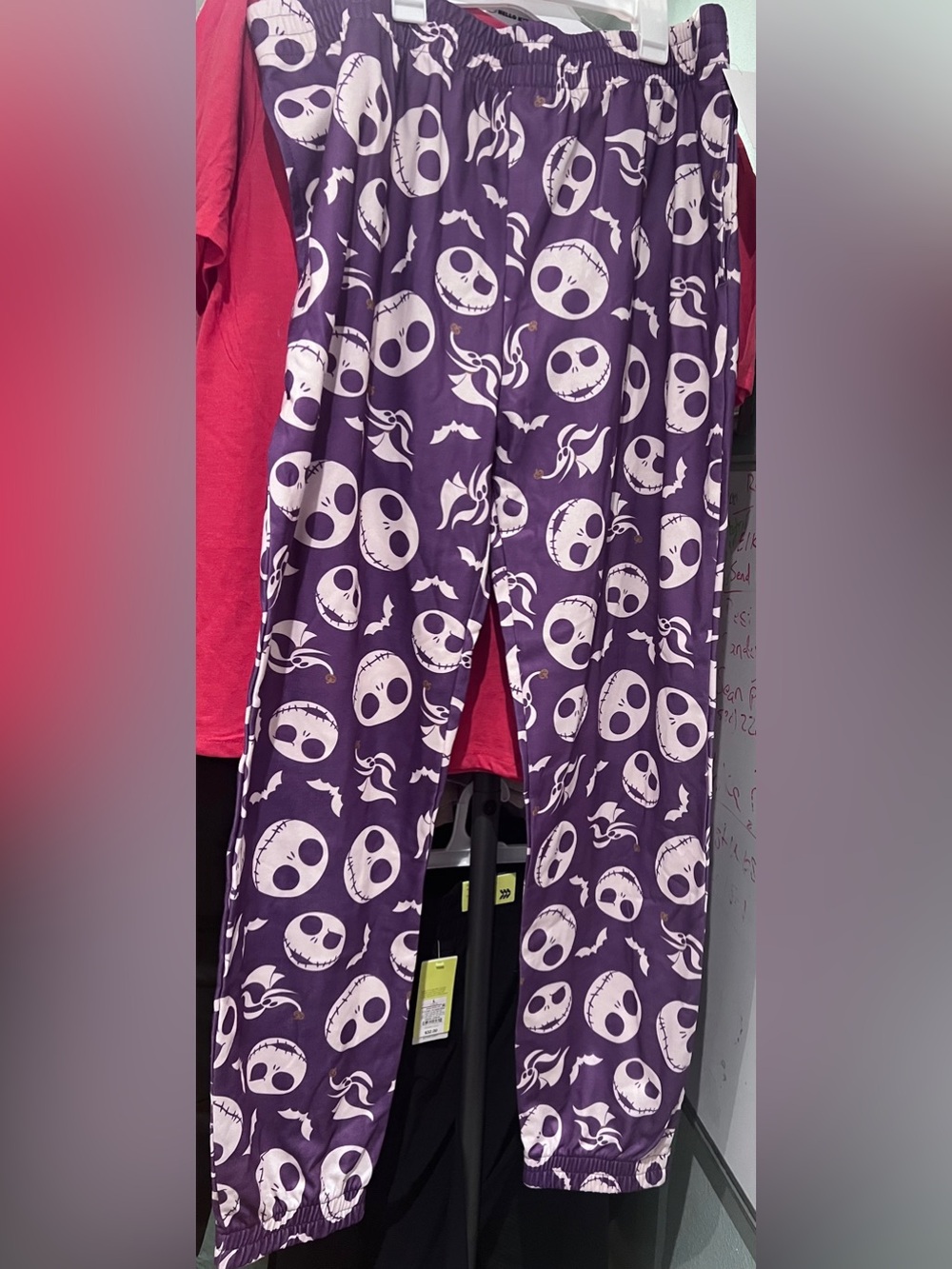 Women’s NBC Skull Print Lounge Pajama Pants - Purple
